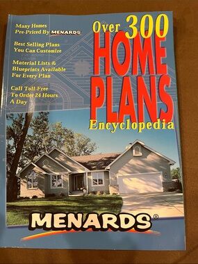 Menards Over 300 Home Plans Encyclopedia - Blue Cover